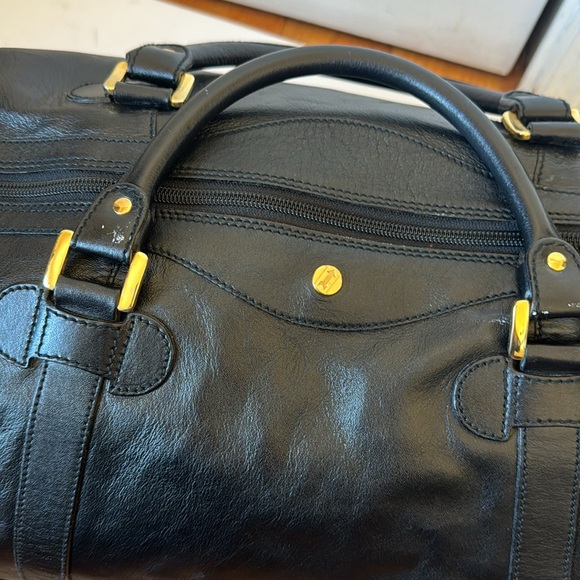 Vintage Gold Pfeil luggage bag Handmade in Germany - Picture 14 of 16